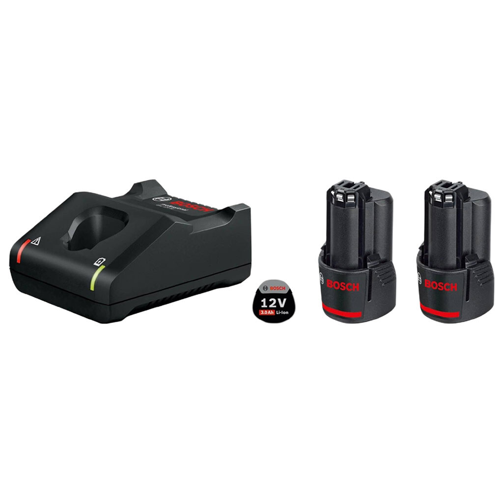 Набір акумуляторів та зарядний пристрій Bosch Professional GBA 12В - № 2 Набір акумуляторів та зарядний пристрій Bosch Professional GBA 12В - № 2