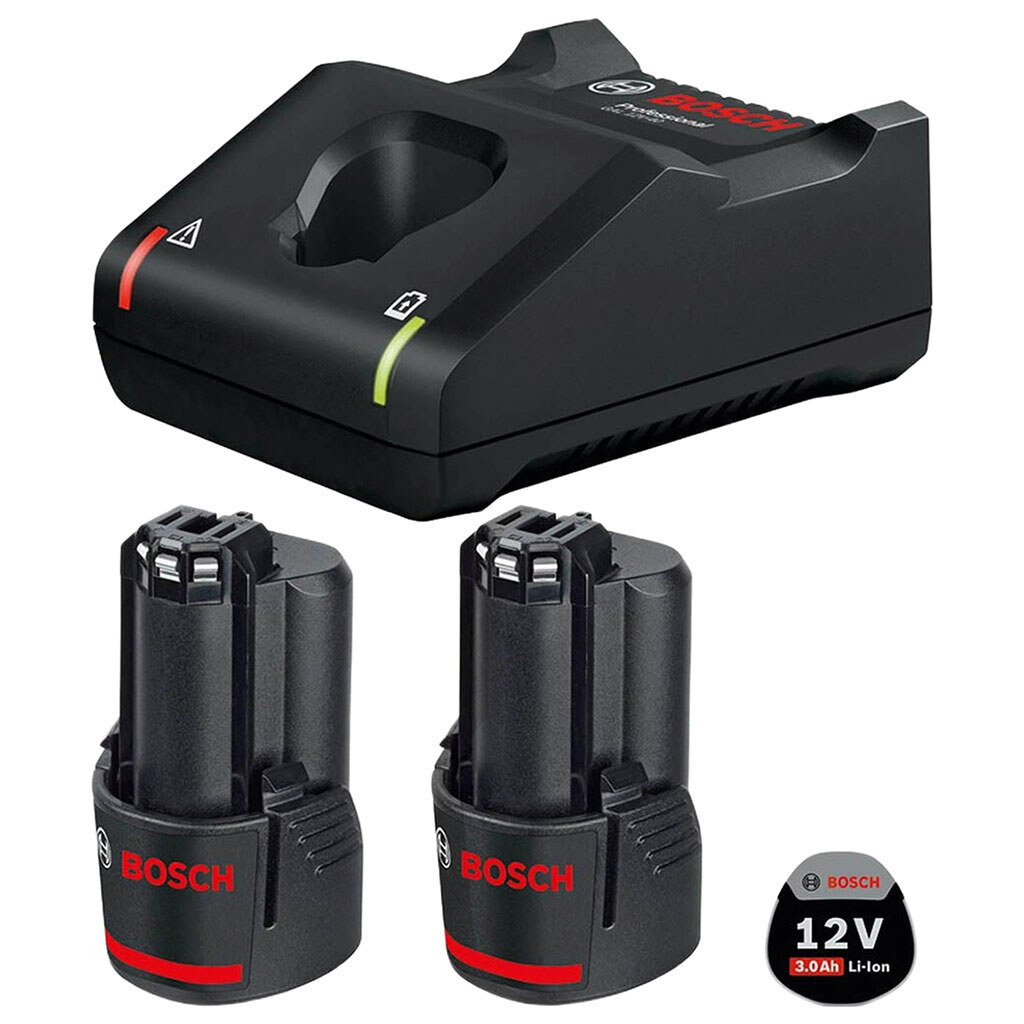Набір акумуляторів та зарядний пристрій Bosch Professional GBA 12В - № 3 Набір акумуляторів та зарядний пристрій Bosch Professional GBA 12В - № 3
