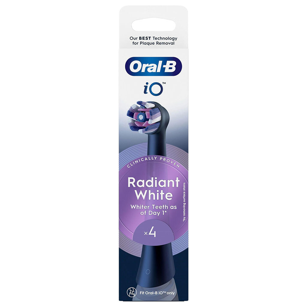 Насадка для зубной щетки Braun Oral-B iO RB WB Radiant, Черный - № 3 Насадка для зубной щетки Braun Oral-B iO RB WB Radiant, Черный - № 3