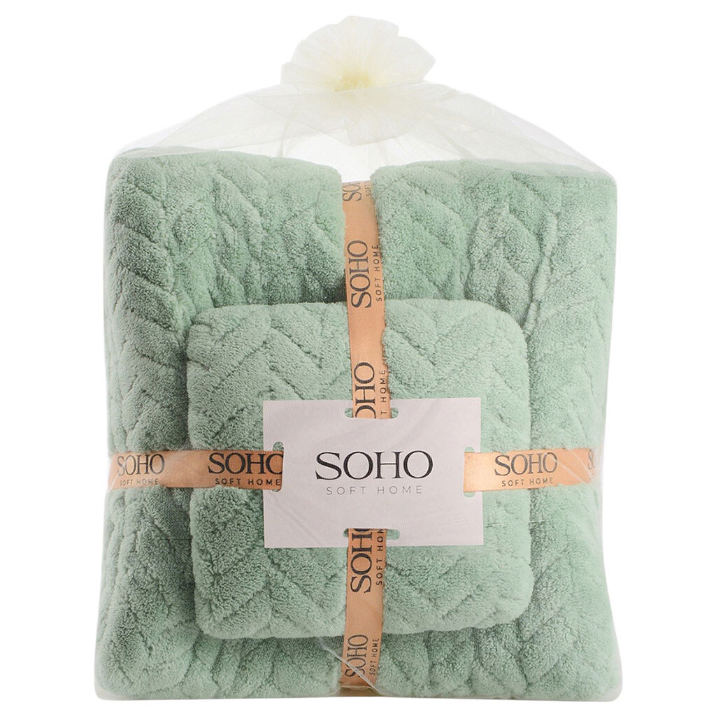 Набір рушників мікрофібра SOHO, мікс, 140х70, 35х75см - № 5 Набір рушників мікрофібра SOHO, мікс, 140х70, 35х75см - № 5