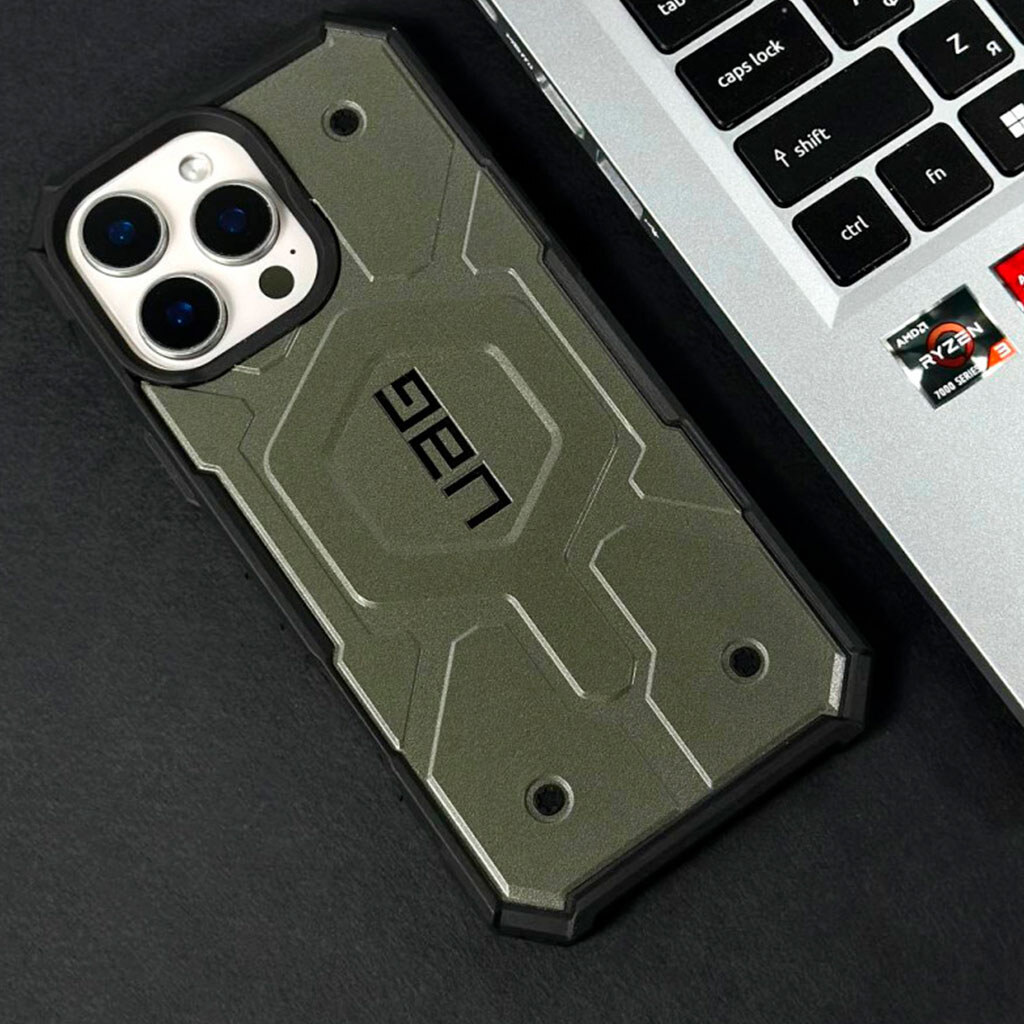 Чехол (накладка) Apple iPhone 16 Pro Max, UAG Pathfinder, MagSafe, Khaki, Зеленый - № 4 Чехол (накладка) Apple iPhone 16 Pro Max, UAG Pathfinder, MagSafe, Khaki, Зеленый - № 4