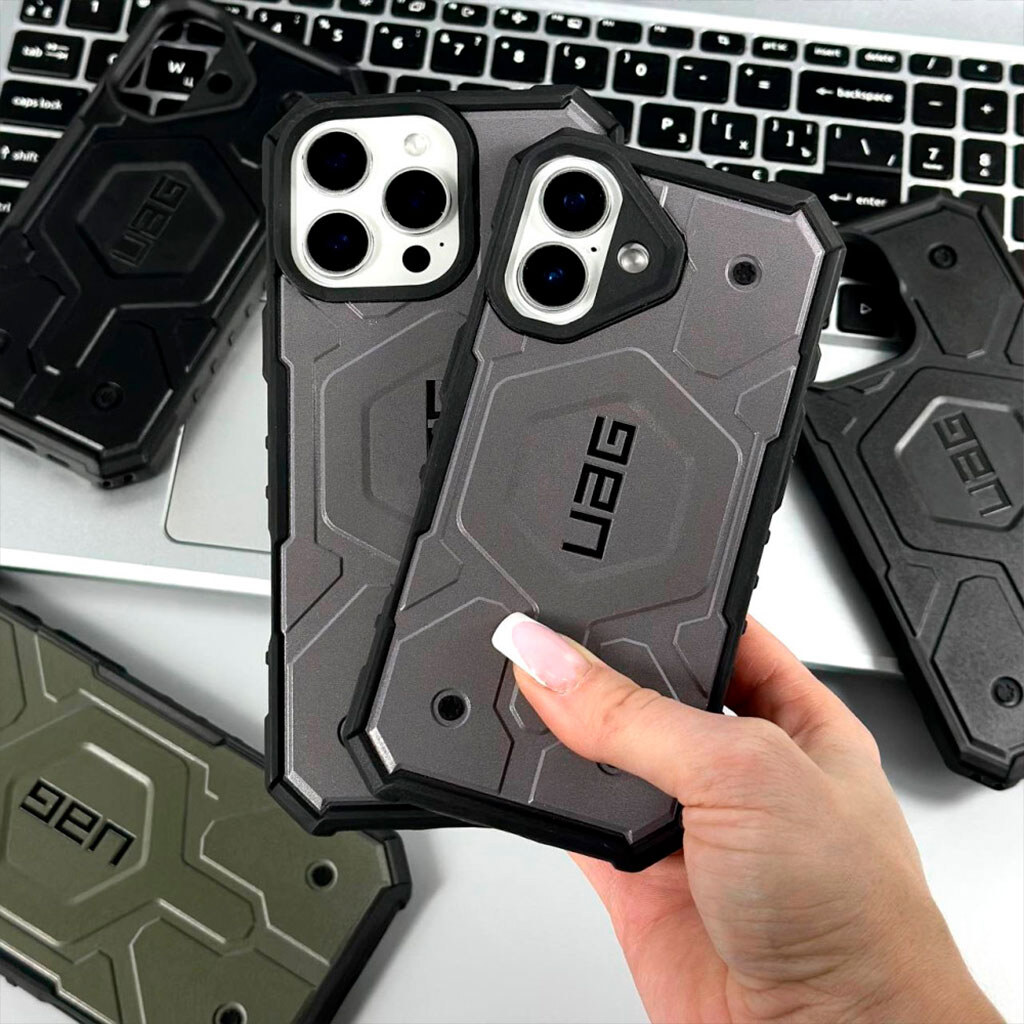 Чехол (накладка) Apple iPhone 16 Pro Max, UAG Pathfinder, MagSafe, Khaki, Зеленый - № 5 Чехол (накладка) Apple iPhone 16 Pro Max, UAG Pathfinder, MagSafe, Khaki, Зеленый - № 5