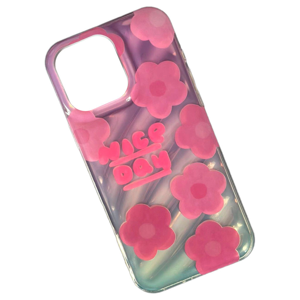 Чохол (накладка) Apple iPhone 12 Pro, Wave Dream, Pink Flowers, Малюнок - № 1 Чохол (накладка) Apple iPhone 12 Pro, Wave Dream, Pink Flowers, Малюнок - № 1