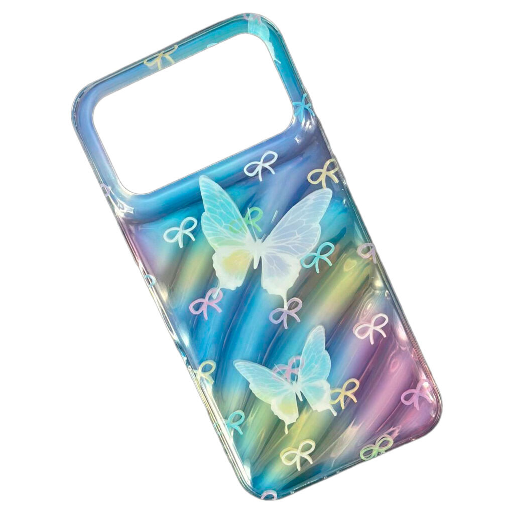 Чехол (накладка) Apple iPhone 17 Pro Max, Wave Dream, Rainbow Butterfly, Рисунок - № 1 Чехол (накладка) Apple iPhone 17 Pro Max, Wave Dream, Rainbow Butterfly, Рисунок - № 1