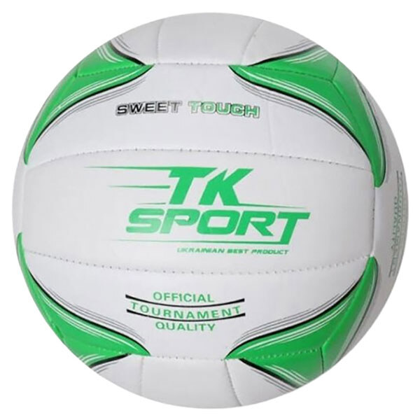 Мяч волейбольный, мягкий PVC, 280 грамм, резиновый баллон, Tk Sport - № 1 Мяч волейбольный, мягкий PVC, 280 грамм, резиновый баллон, Tk Sport - № 1