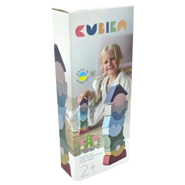 Розвиваюча дерев'яна іграшка "Пірамідка", Cubika - № 2 Розвиваюча дерев'яна іграшка "Пірамідка", Cubika - № 2