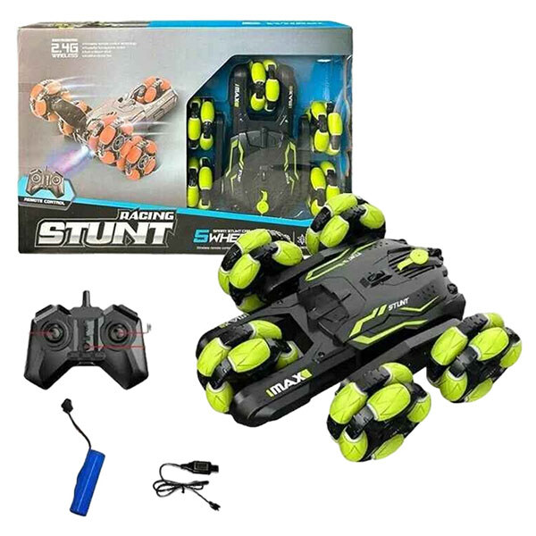 Трюкач "RACING STUNT", на радиоуправлении, 5 колес, акум., USB, свет, дым, дрифт, SYRCAR - № 2 Трюкач "RACING STUNT", на радиоуправлении, 5 колес, акум., USB, свет, дым, дрифт, SYRCAR - № 2