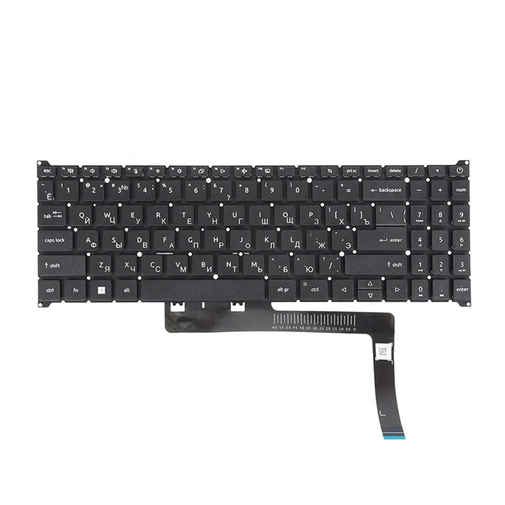 Клавіатура для ноутбука Acer Aspire A315-59, Чорний - № 1 Клавіатура для ноутбука Acer Aspire A315-59, Чорний - № 1