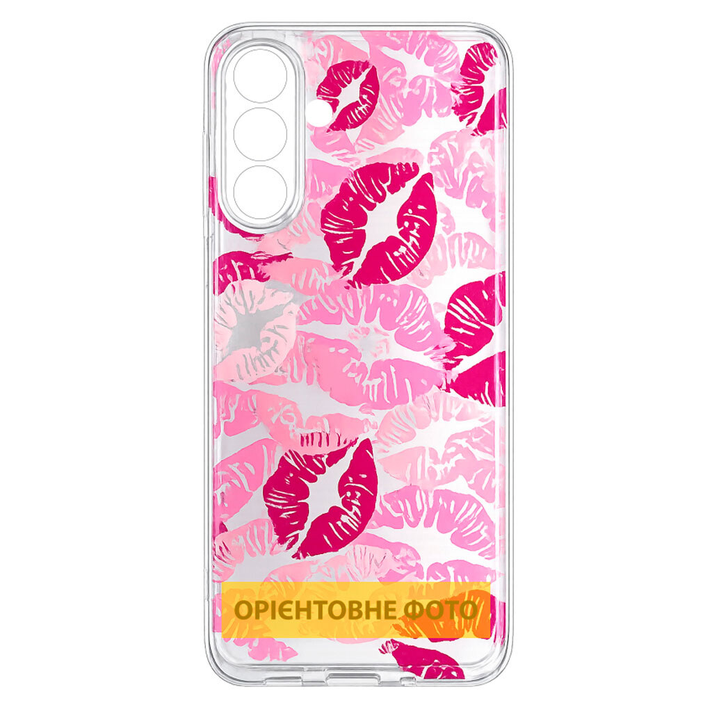 Чохол (накладка) Motorola G06 Power / Moto G06, Epik Clear Joy, Kissing Pattern, Малюнок - № 1 Чохол (накладка) Motorola G06 Power / Moto G06, Epik Clear Joy, Kissing Pattern, Малюнок - № 1
