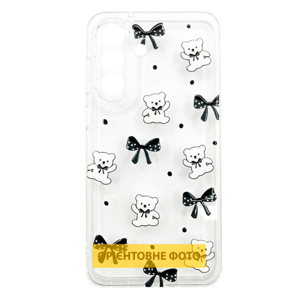 Чохол (накладка) Motorola G06 Power / Moto G06, Epik Clear Joy, Teddy Bows, Малюнок - № 1 Чохол (накладка) Motorola G06 Power / Moto G06, Epik Clear Joy, Teddy Bows, Малюнок - № 1