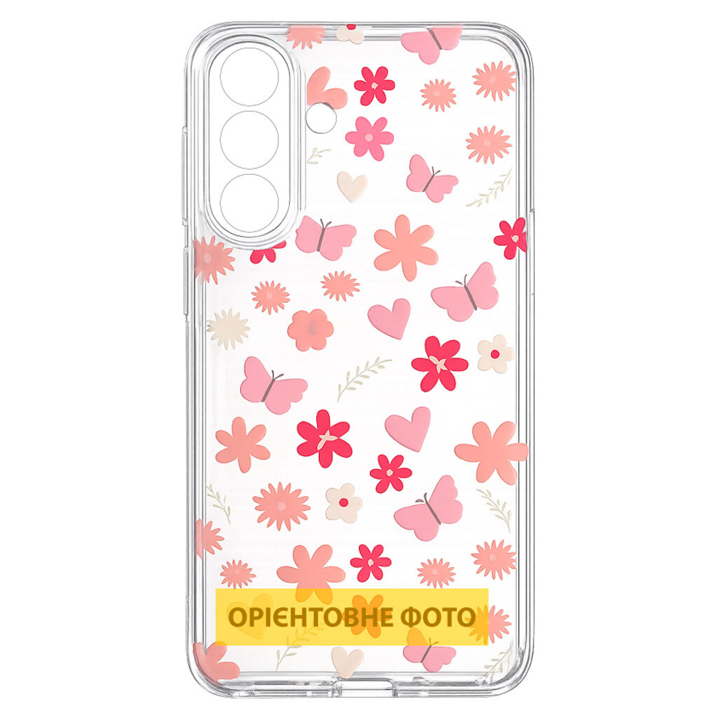 Чохол (накладка) Motorola Moto G17 Power, Epik Clear Joy, Butterfly Garden, Малюнок - № 1 Чохол (накладка) Motorola Moto G17 Power, Epik Clear Joy, Butterfly Garden, Малюнок - № 1