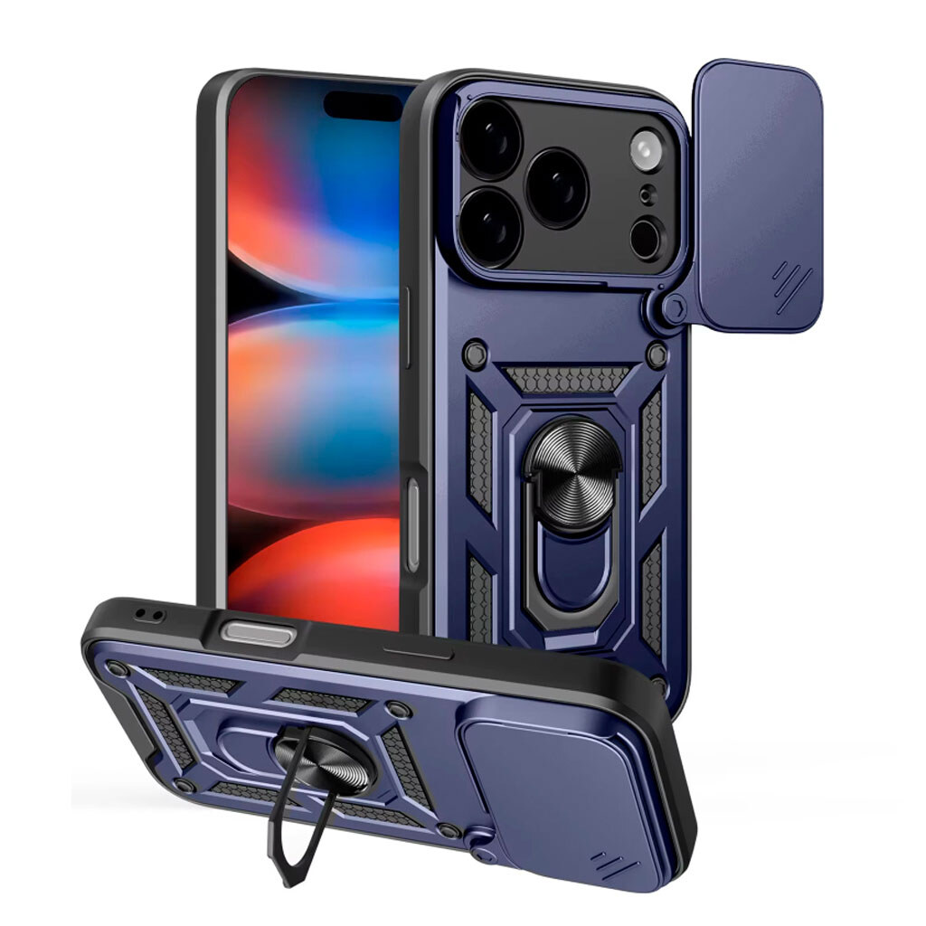 Чехол (накладка) Apple iPhone 17 Pro, Armor Guard Shield, Синий - № 1 Чехол (накладка) Apple iPhone 17 Pro, Armor Guard Shield, Синий - № 1