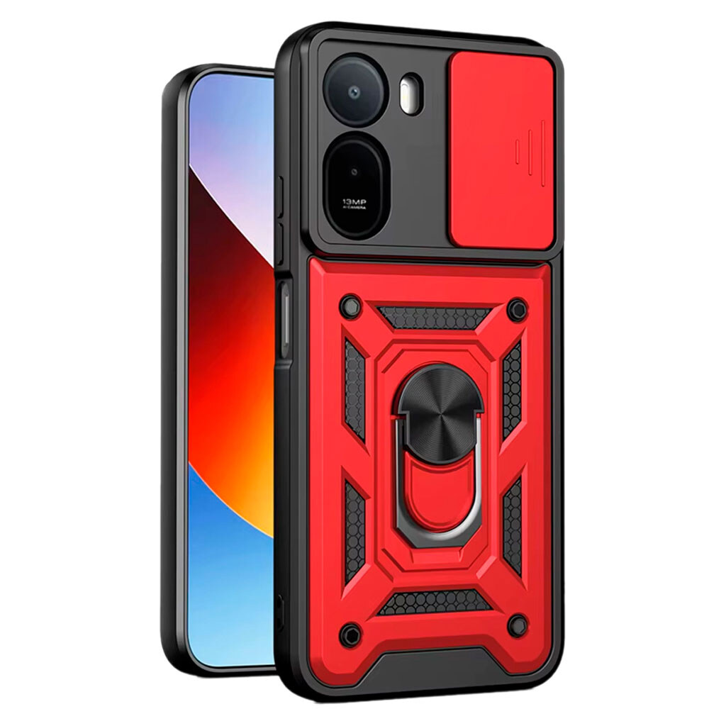 Чохол (накладка) Xiaomi Poco C81 / Redmi A7 Pro, Armor Guard Shield, Червоний - № 1 Чохол (накладка) Xiaomi Poco C81 / Redmi A7 Pro, Armor Guard Shield, Червоний - № 1