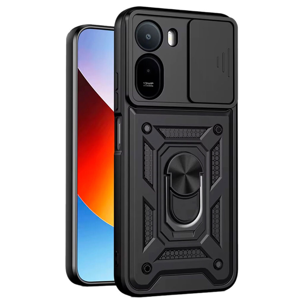 Чехол (накладка) Xiaomi Poco C81 / Redmi A7 Pro, Armor Guard Shield, Черный - № 1 Чехол (накладка) Xiaomi Poco C81 / Redmi A7 Pro, Armor Guard Shield, Черный - № 1