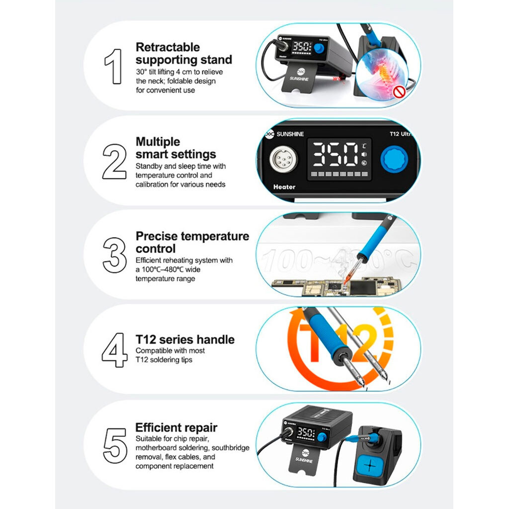 Паяльная станция Sunshine T12 Ultra - № 4 Паяльная станция Sunshine T12 Ultra - № 4