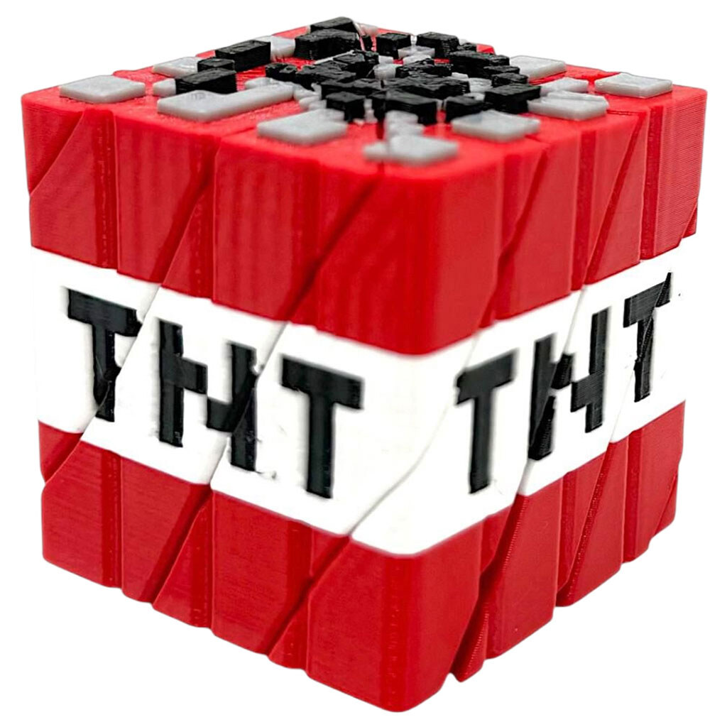 Игрушка "Куб TNT Twist Fidget", 3D печать, Mic - № 1 Игрушка "Куб TNT Twist Fidget", 3D печать, Mic - № 1