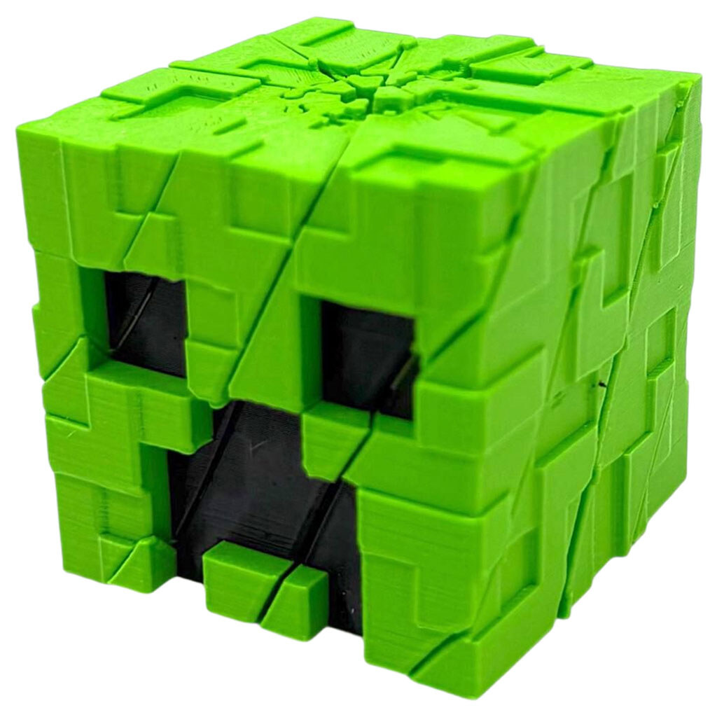 Игрушка "Куб Крипер Twist Fidget", 3D печать, Mic - № 1 Игрушка "Куб Крипер Twist Fidget", 3D печать, Mic - № 1