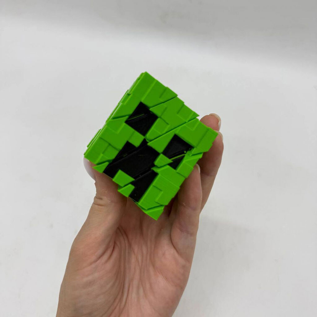 Игрушка "Куб Крипер Twist Fidget", 3D печать, Mic - № 3 Игрушка "Куб Крипер Twist Fidget", 3D печать, Mic - № 3