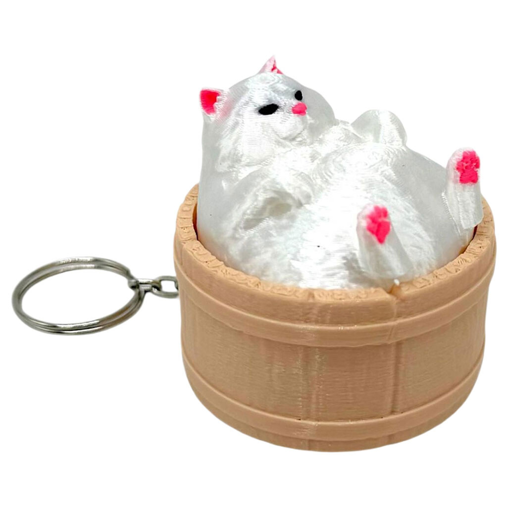 Игрушка-брелок кликер "Кот в чане", 3D печать, Mic - № 1 Игрушка-брелок кликер "Кот в чане", 3D печать, Mic - № 1