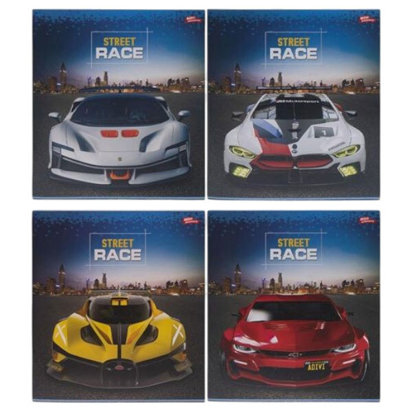 Тетрадь "Street Race", 96л., клетка, Мрії Збуваються - № 1 Тетрадь "Street Race", 96л., клетка, Мрії Збуваються - № 1