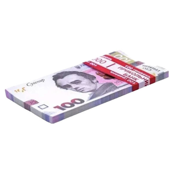 Сувенир "100 гривен", 80 купюр в наборе, Канцмир - № 1 Сувенир "100 гривен", 80 купюр в наборе, Канцмир - № 1
