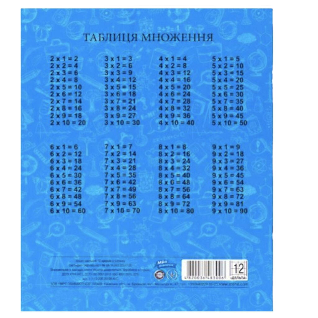 Зошит "Дельта", клітка, 12 л., 20 шт., Мрії Збуваються - № 2 Зошит "Дельта", клітка, 12 л., 20 шт., Мрії Збуваються - № 2