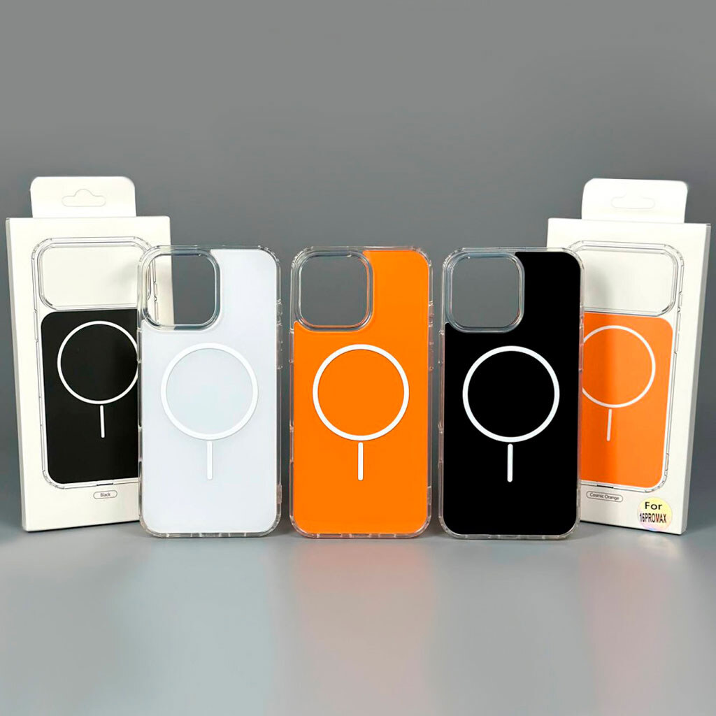 Чохол (накладка) Samsung A165 Galaxy A16 / A166 Galaxy A16 5G, Air Beats Color, MagSafe, Помаранчевий - № 8 Чохол (накладка) Samsung A165 Galaxy A16 / A166 Galaxy A16 5G, Air Beats Color, MagSafe, Помаранчевий - № 8