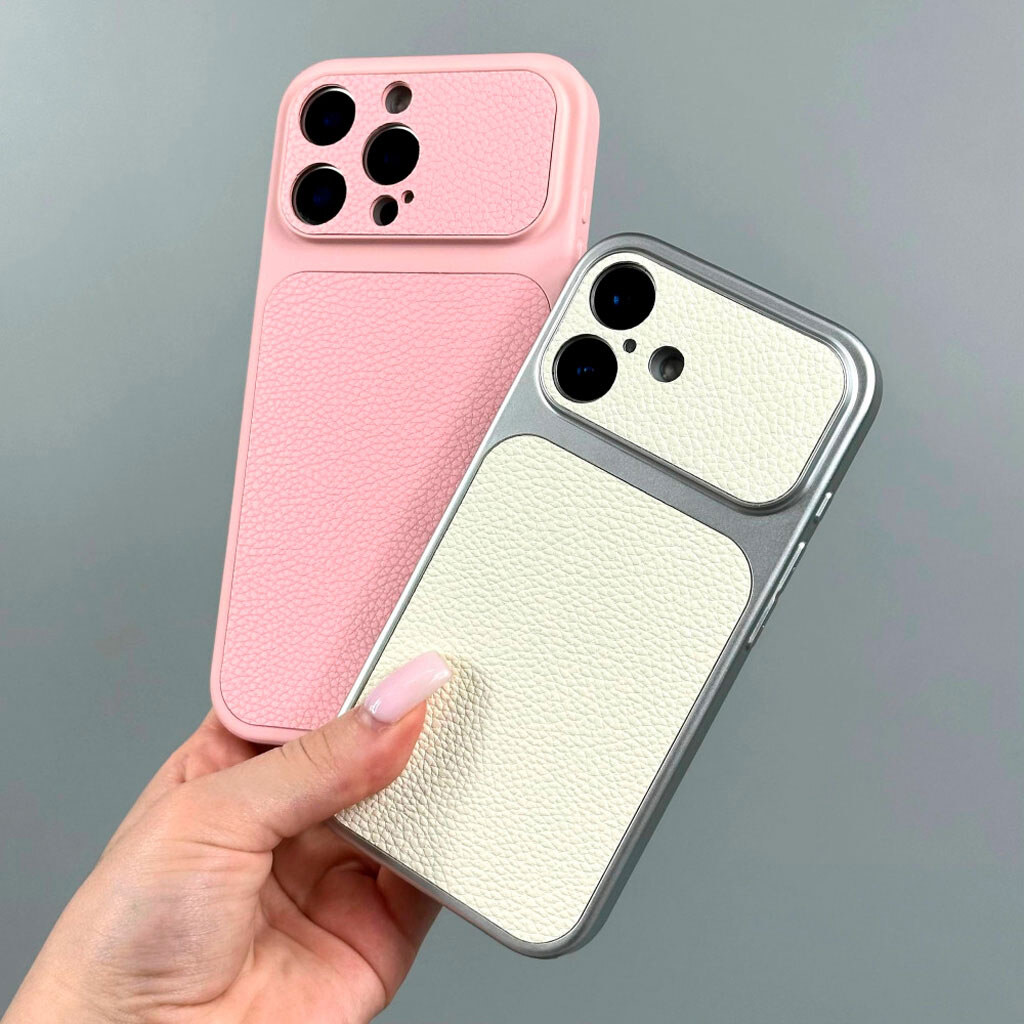 Чехол (накладка) Apple iPhone 17 Pro, Leather Touch, Белый - № 3 Чехол (накладка) Apple iPhone 17 Pro, Leather Touch, Белый - № 3