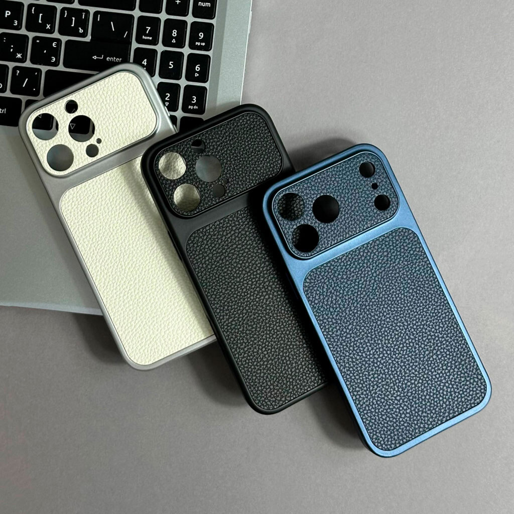 Чехол (накладка) Apple iPhone 17 Pro, Leather Touch, Белый - № 6 Чехол (накладка) Apple iPhone 17 Pro, Leather Touch, Белый - № 6