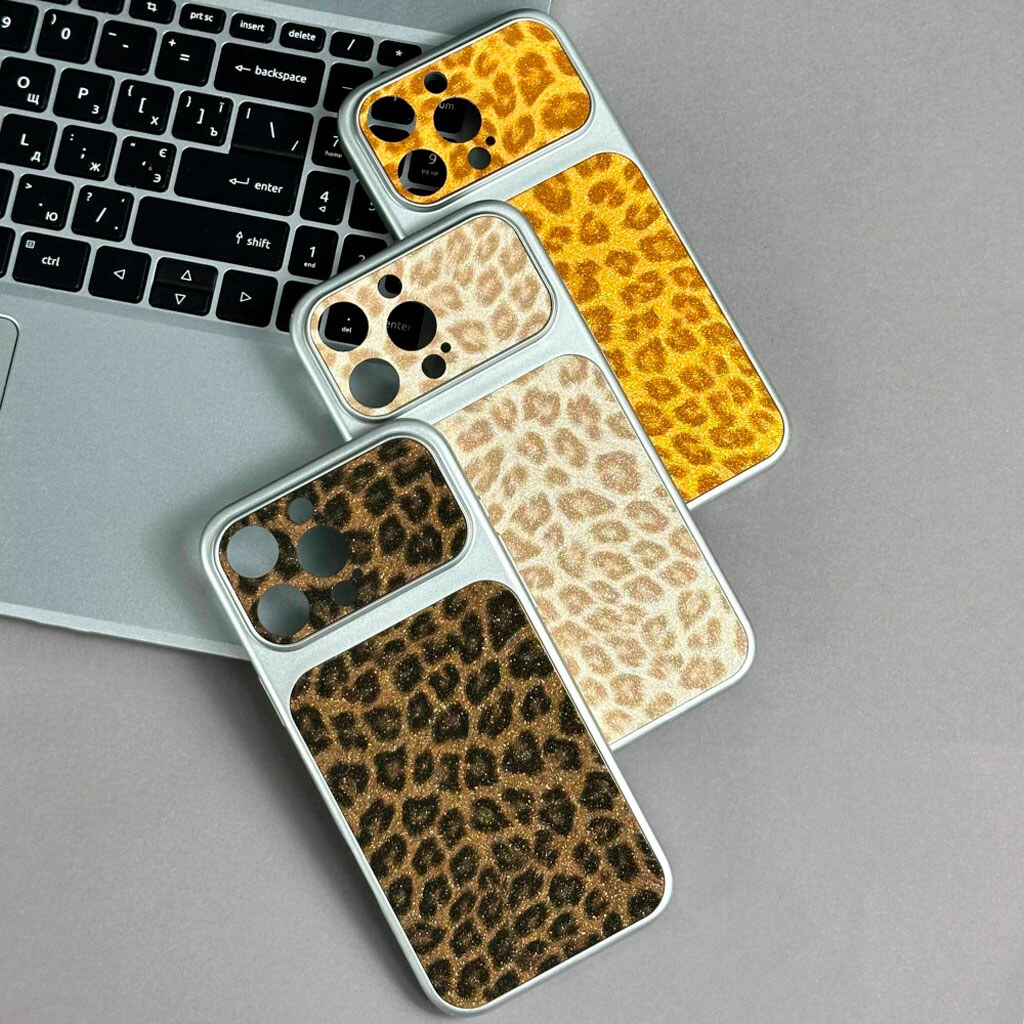 Чохол (накладка) Apple iPhone 17 Pro Max, Leopard Look, Молочний - № 6 Чохол (накладка) Apple iPhone 17 Pro Max, Leopard Look, Молочний - № 6