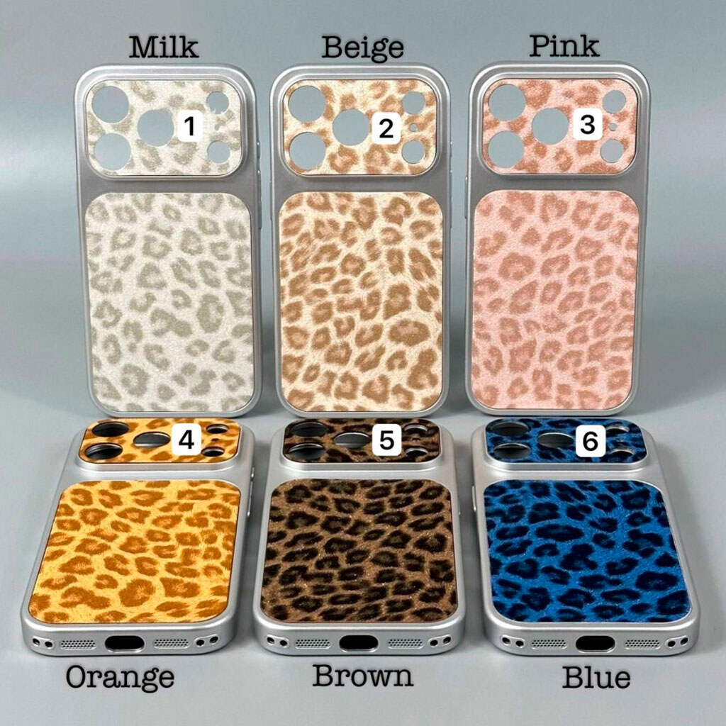 Чохол (накладка) Apple iPhone 17 Pro Max, Leopard Look, Молочний - № 8 Чохол (накладка) Apple iPhone 17 Pro Max, Leopard Look, Молочний - № 8