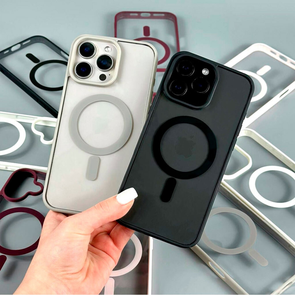 Чехол (накладка) Apple iPhone 17 Pro Max, Cristal Case Guard, MagSafe, Оранжевый - № 6 Чехол (накладка) Apple iPhone 17 Pro Max, Cristal Case Guard, MagSafe, Оранжевый - № 6