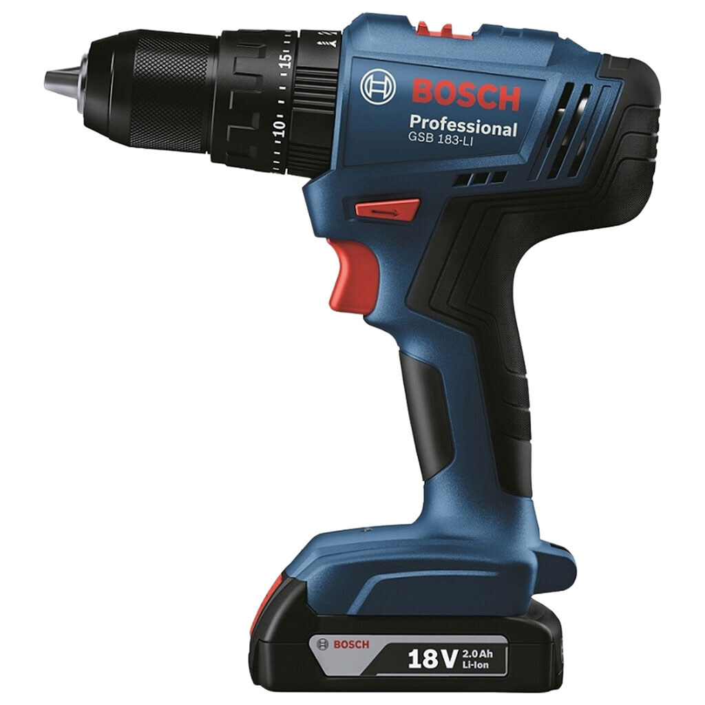 Дрель-шуруповерт Bosch Professional GSB 183-LI, Синий - № 2 Дрель-шуруповерт Bosch Professional GSB 183-LI, Синий - № 2