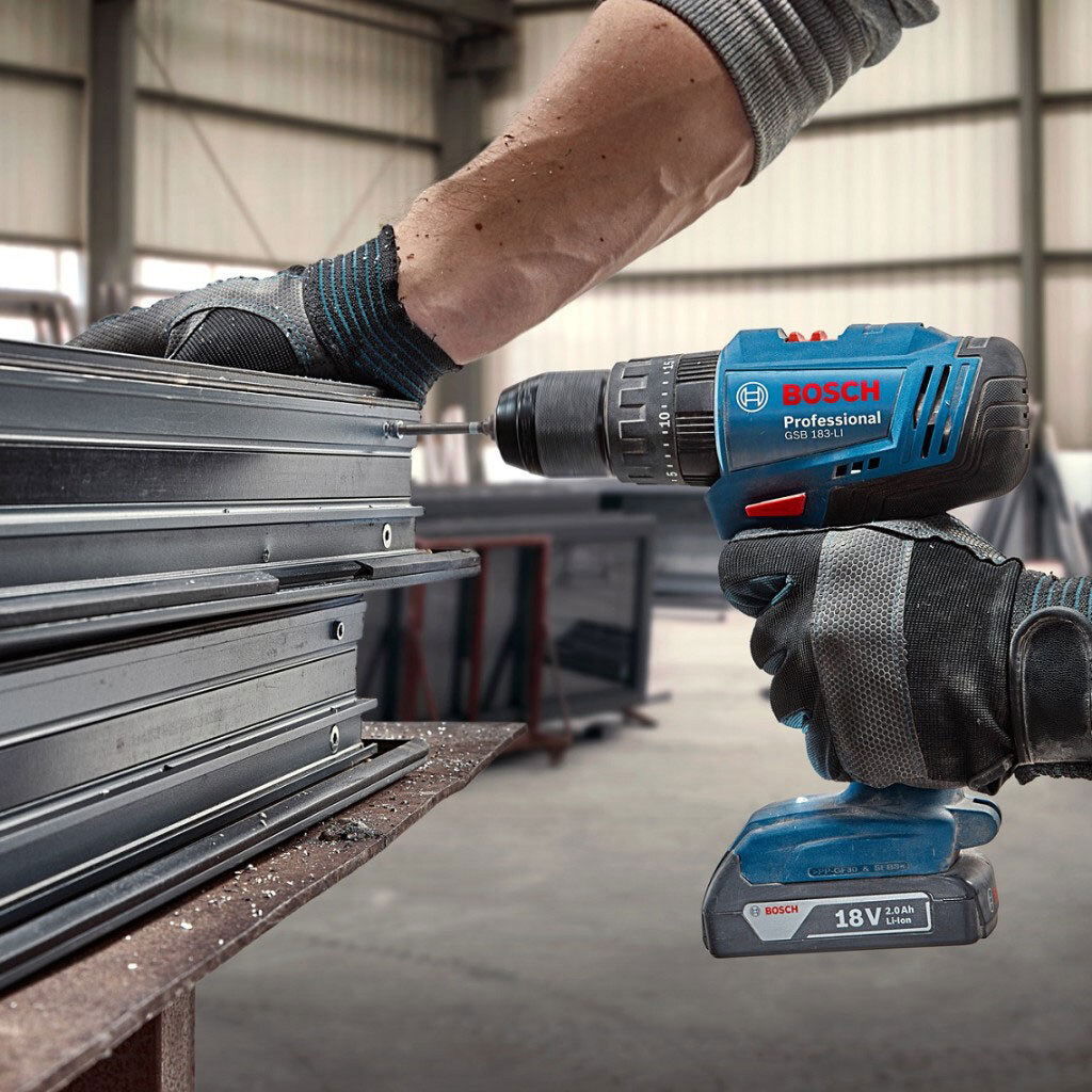Дрель-шуруповерт Bosch Professional GSB 183-LI, Синий - № 12 Дрель-шуруповерт Bosch Professional GSB 183-LI, Синий - № 12