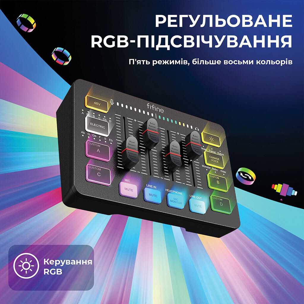 Набір для аудіозапису Fifine KS5, Чорний - № 14 Набір для аудіозапису Fifine KS5, Чорний - № 14