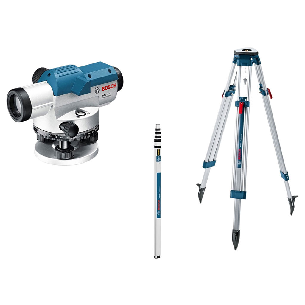 Нивелир оптический Bosch Professional GOL 26 D+BT160+GR500 - № 1 Нивелир оптический Bosch Professional GOL 26 D+BT160+GR500 - № 1