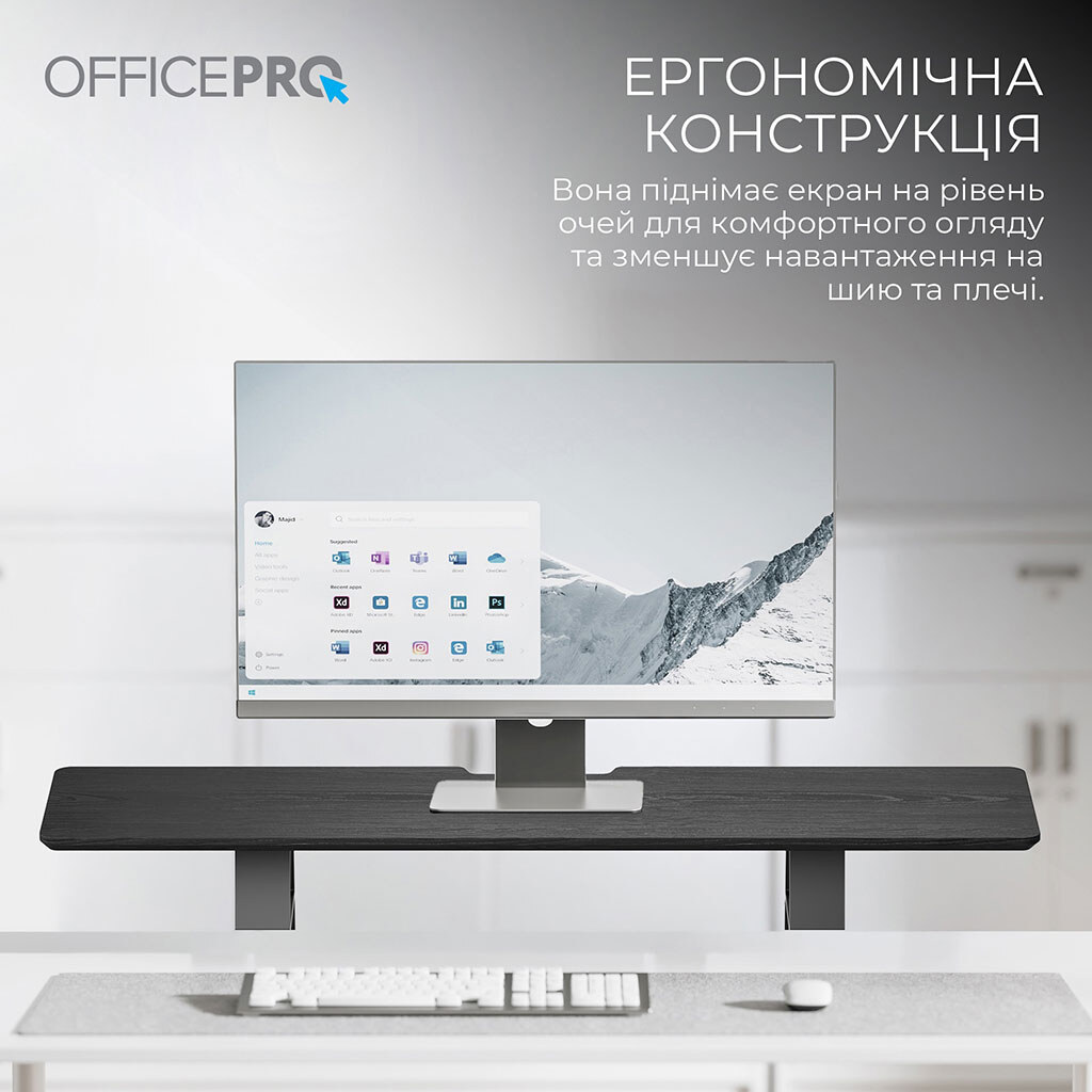 Подставка для монитора OfficePro MR147B, Черный - № 6 Подставка для монитора OfficePro MR147B, Черный - № 6