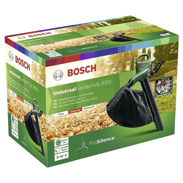 Садовый пылесос (воздуходувка) Bosch Universal GardenTidy 3000, Зеленый - № 5 Садовый пылесос (воздуходувка) Bosch Universal GardenTidy 3000, Зеленый - № 5