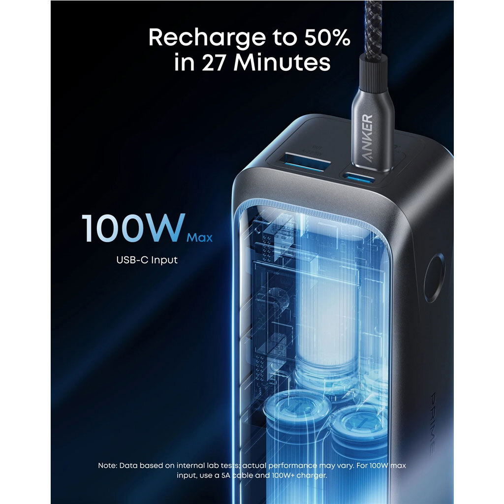 Портативная батарея (Power Bank) Anker Prime, 20000 mAh, Черный - № 5 Портативная батарея (Power Bank) Anker Prime, 20000 mAh, Черный - № 5