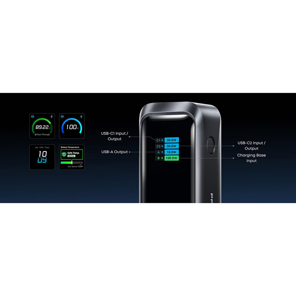 Портативная батарея (Power Bank) Anker Prime, 20000 mAh, Черный - № 8 Портативная батарея (Power Bank) Anker Prime, 20000 mAh, Черный - № 8