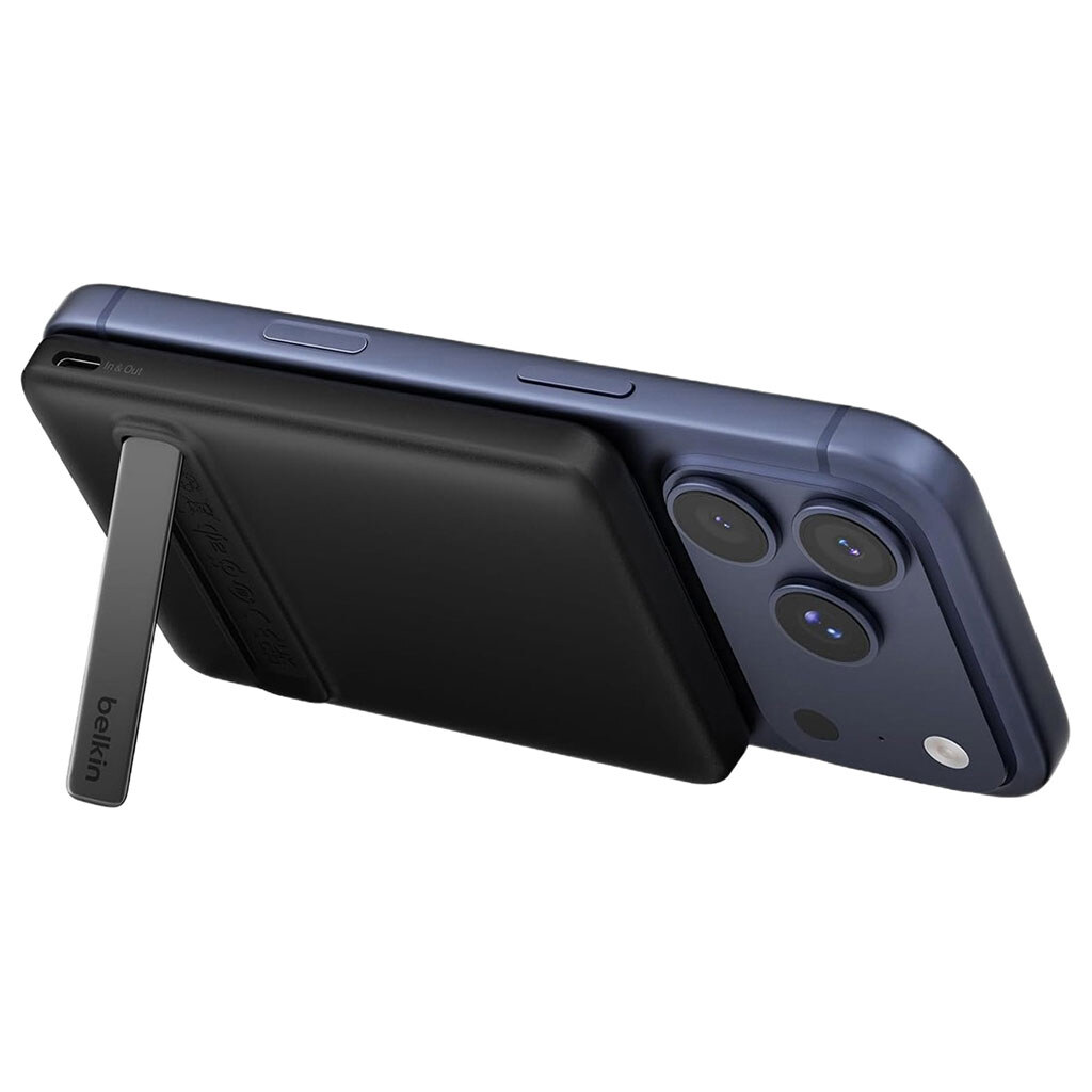 Портативная батарея (Power Bank) Belkin Magnetic Kickstand, 5000 mAh, Черный - № 3 Портативная батарея (Power Bank) Belkin Magnetic Kickstand, 5000 mAh, Черный - № 3