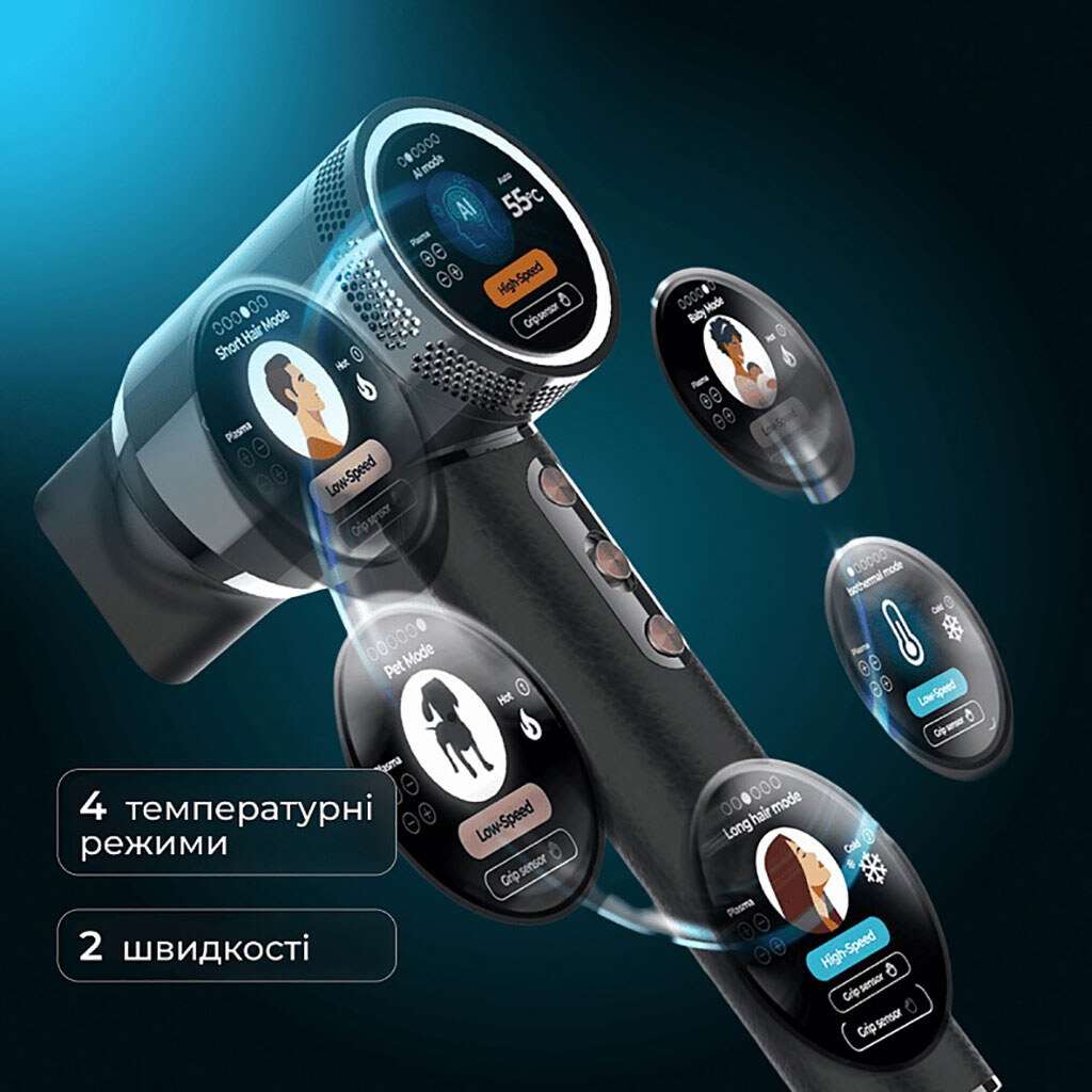 Фен Cecotec DryGlam Waves i-Sensor Pro, Черный - № 8 Фен Cecotec DryGlam Waves i-Sensor Pro, Черный - № 8