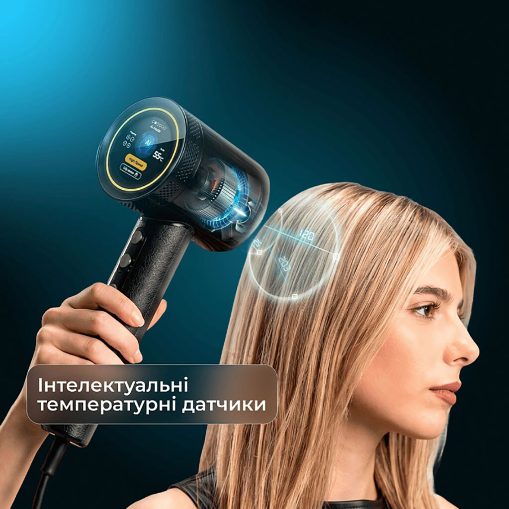 Фен Cecotec DryGlam Waves i-Sensor Pro, Черный - № 9 Фен Cecotec DryGlam Waves i-Sensor Pro, Черный - № 9