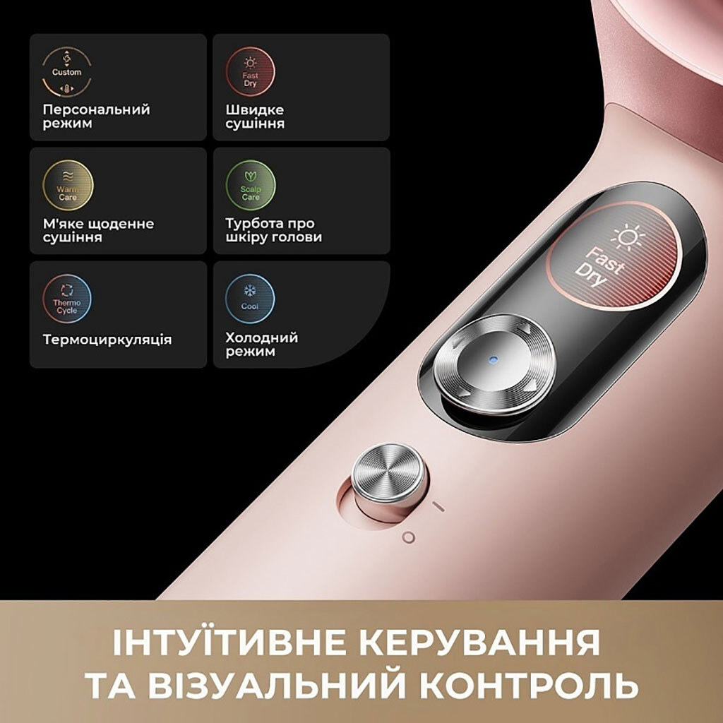 Фен Mova Aero C Mist, Розовый - № 7 Фен Mova Aero C Mist, Розовый - № 7