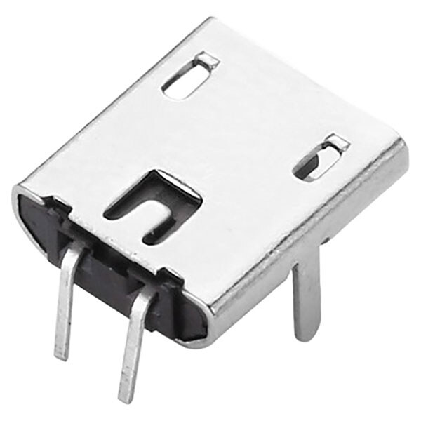 Гнездо Micro USB B, 2pin, в плату, горизонтальное, без юбки - № 1 Гнездо Micro USB B, 2pin, в плату, горизонтальное, без юбки - № 1