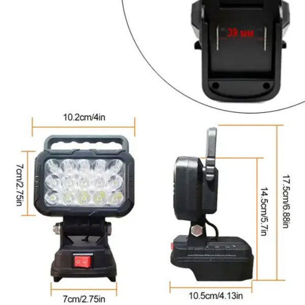 Светодиодный фонарь Makita LXT, для аккумулятора 14.4/18В, 15LED, 15Вт, 1600лм, Черный - № 5 Светодиодный фонарь Makita LXT, для аккумулятора 14.4/18В, 15LED, 15Вт, 1600лм, Черный - № 5