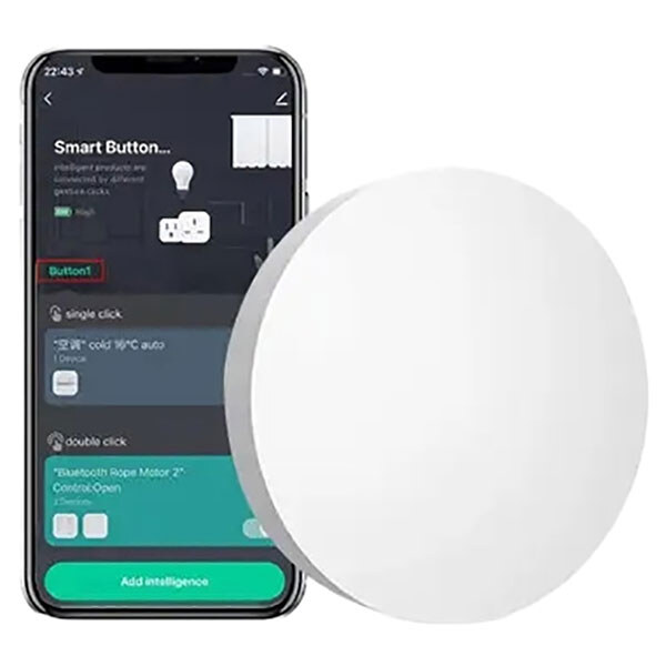 Розумна бездротова кнопка Smart Life, для розумного будинку, ZigBee, Білий - № 2 Розумна бездротова кнопка Smart Life, для розумного будинку, ZigBee, Білий - № 2