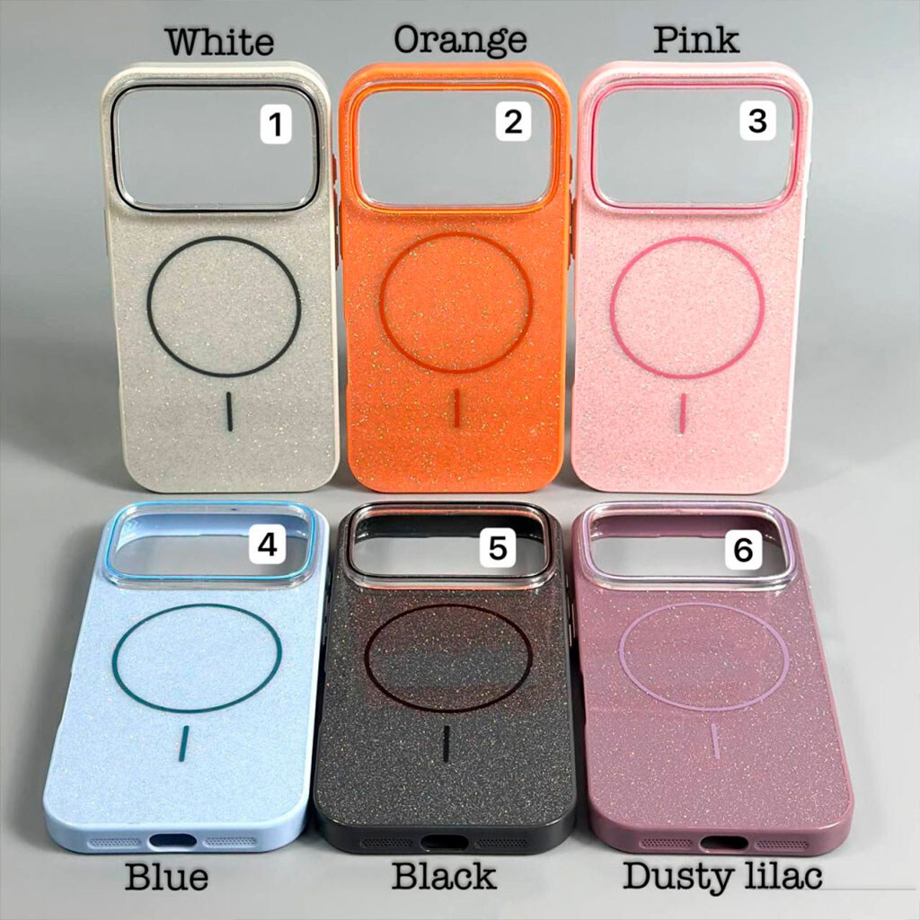 Чехол (накладка) Apple iPhone 13 Pro, Color Glitter, MagSafe, Dusty Lilac, Лиловый - № 8 Чехол (накладка) Apple iPhone 13 Pro, Color Glitter, MagSafe, Dusty Lilac, Лиловый - № 8