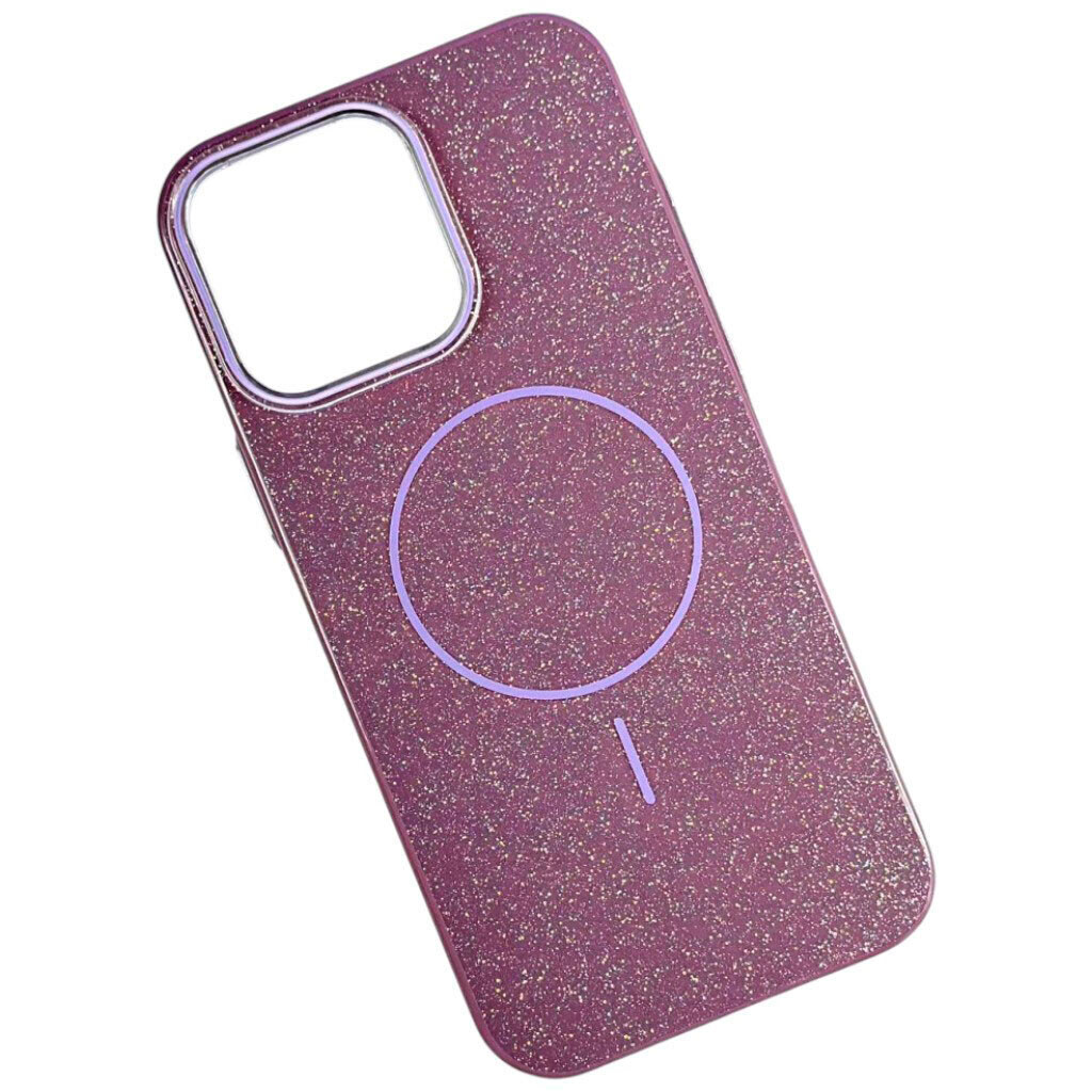Чехол (накладка) Apple iPhone 14 Pro Max, Color Glitter, MagSafe, Dusty Lilac, Лиловый - № 1 Чехол (накладка) Apple iPhone 14 Pro Max, Color Glitter, MagSafe, Dusty Lilac, Лиловый - № 1