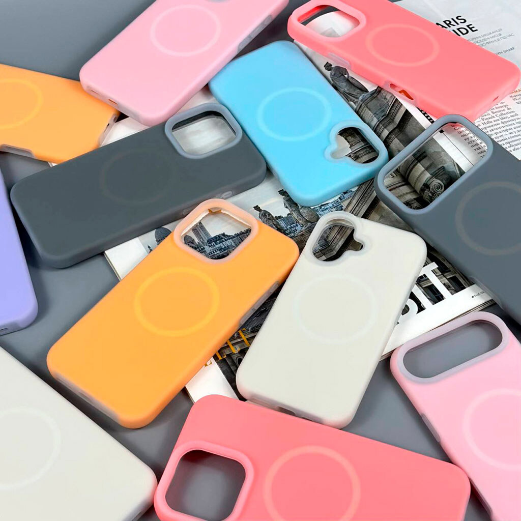 Чехол (накладка) Apple iPhone 13, Matte Neon Box, MagSafe, Dusty Beige, Бежевый - № 7 Чехол (накладка) Apple iPhone 13, Matte Neon Box, MagSafe, Dusty Beige, Бежевый - № 7